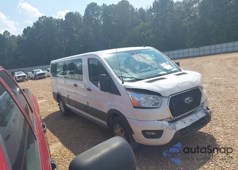 2021 Ford Transit-350 Passenger Van Xlt z USA, uszkodzony, nr VIN 1FBAX2Y88MKA64890